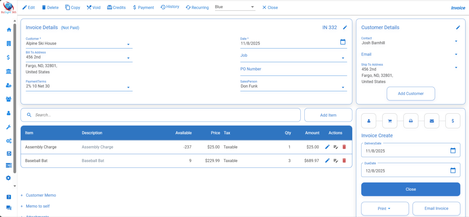 Bill your customers and get paid faster